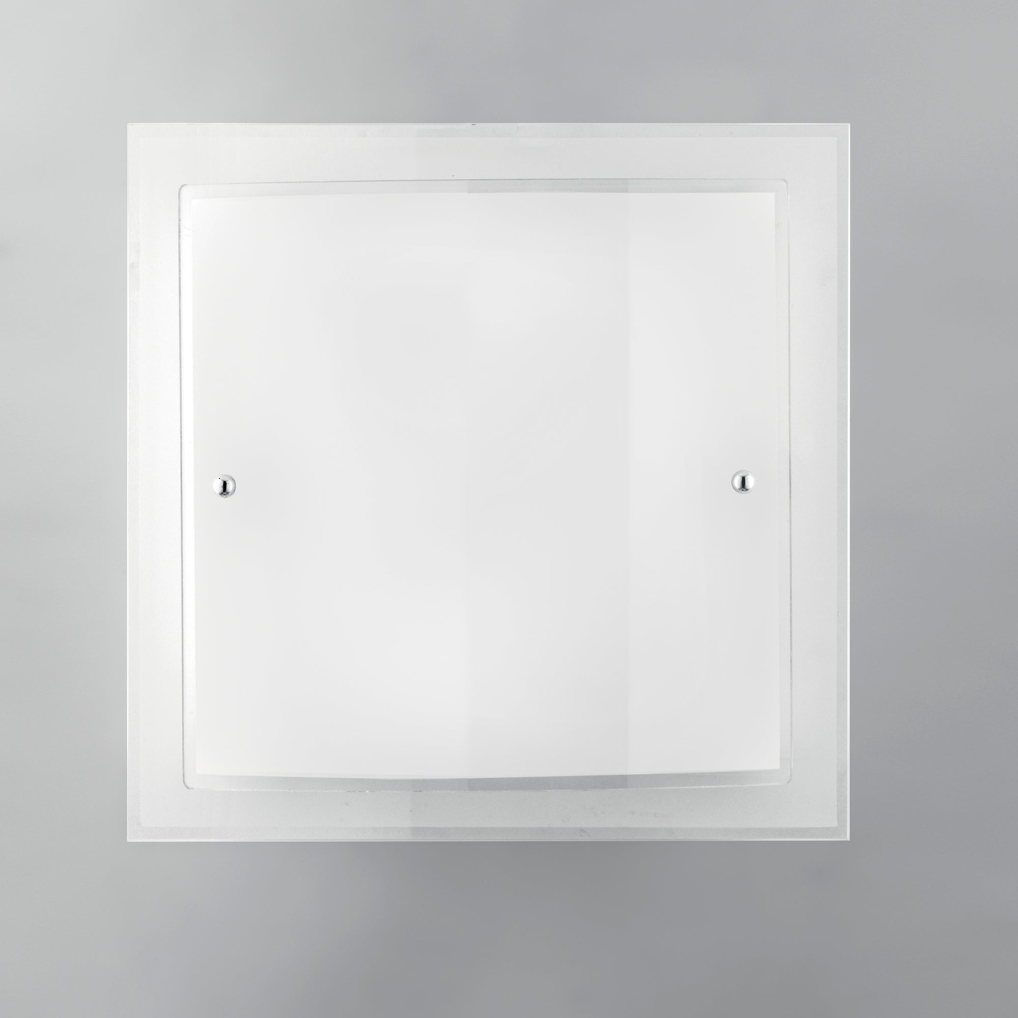 PLAFONIERA DRITTA/CURVA BIANCA 2XE27 40X11,3X40CM