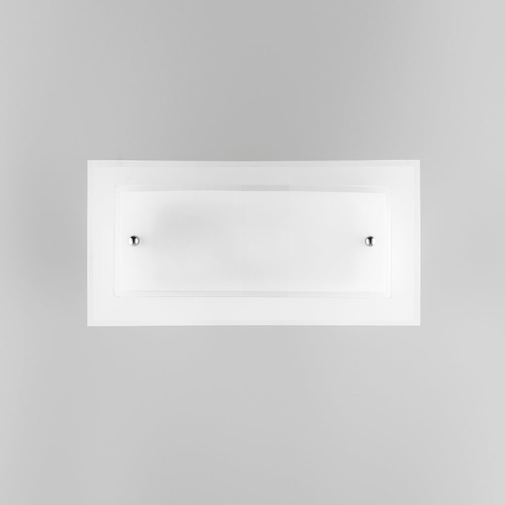 APPLIQUE DRITTA/CURVA BIANCA 1XE27 30X11X15CM