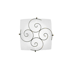 PLAFONIERA RICCIOLO BIANCA 1XE27 30X9X30CM