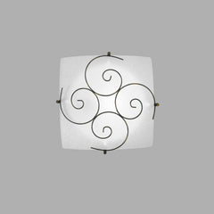 PLAFONIERA RICCIOLO BIANCA 1XE27 30X9X30CM