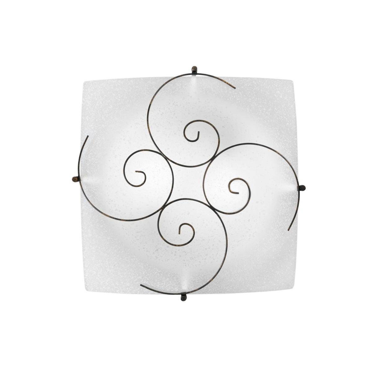 PLAFONIERA RICCIOLO BIANCA 2XE27 40X10X40CM