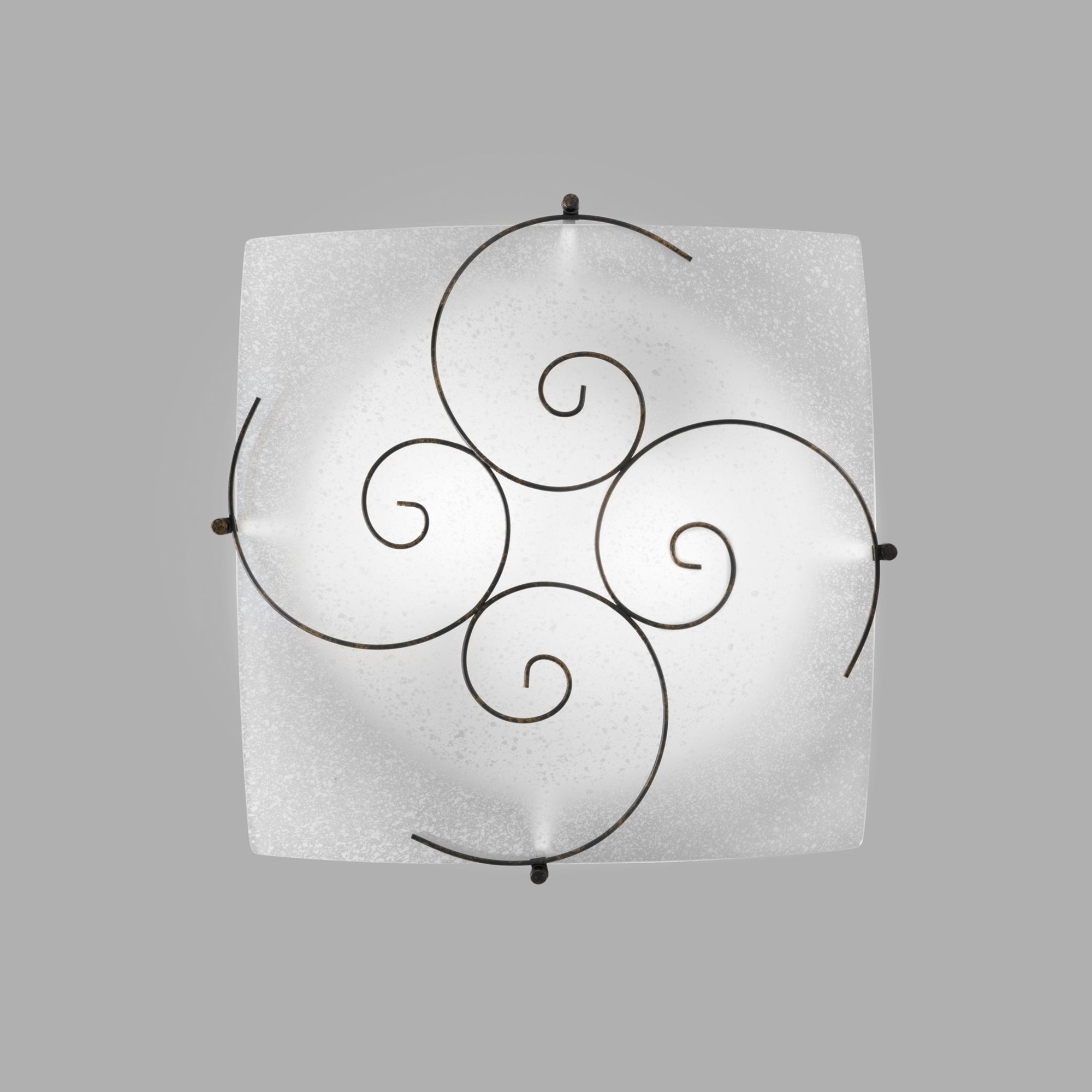 PLAFONIERA RICCIOLO BIANCA 2XE27 40X10X40CM