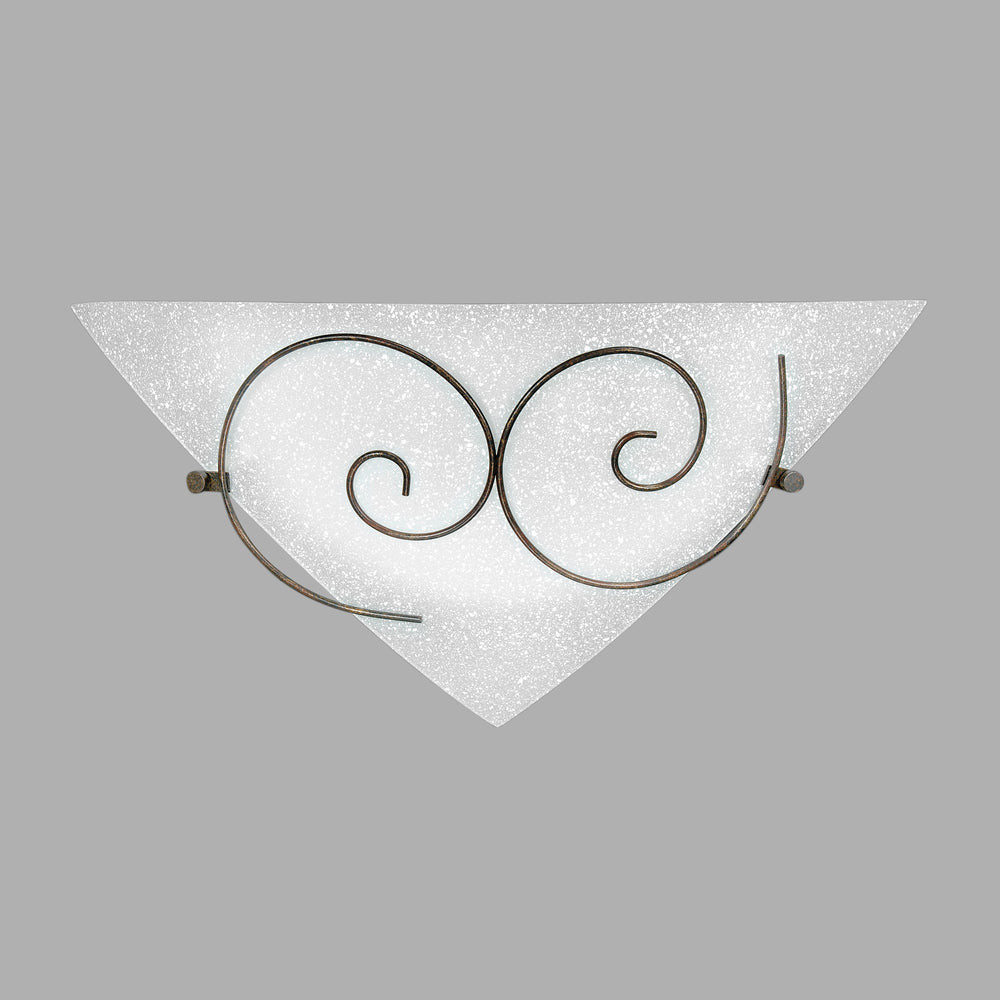 APPLIQUE RICCIOLO BIANCA 1XE27 40X10,5X19CM