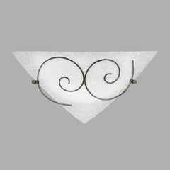 APPLIQUE RICCIOLO BIANCA 1XE27 40X10,5X19CM