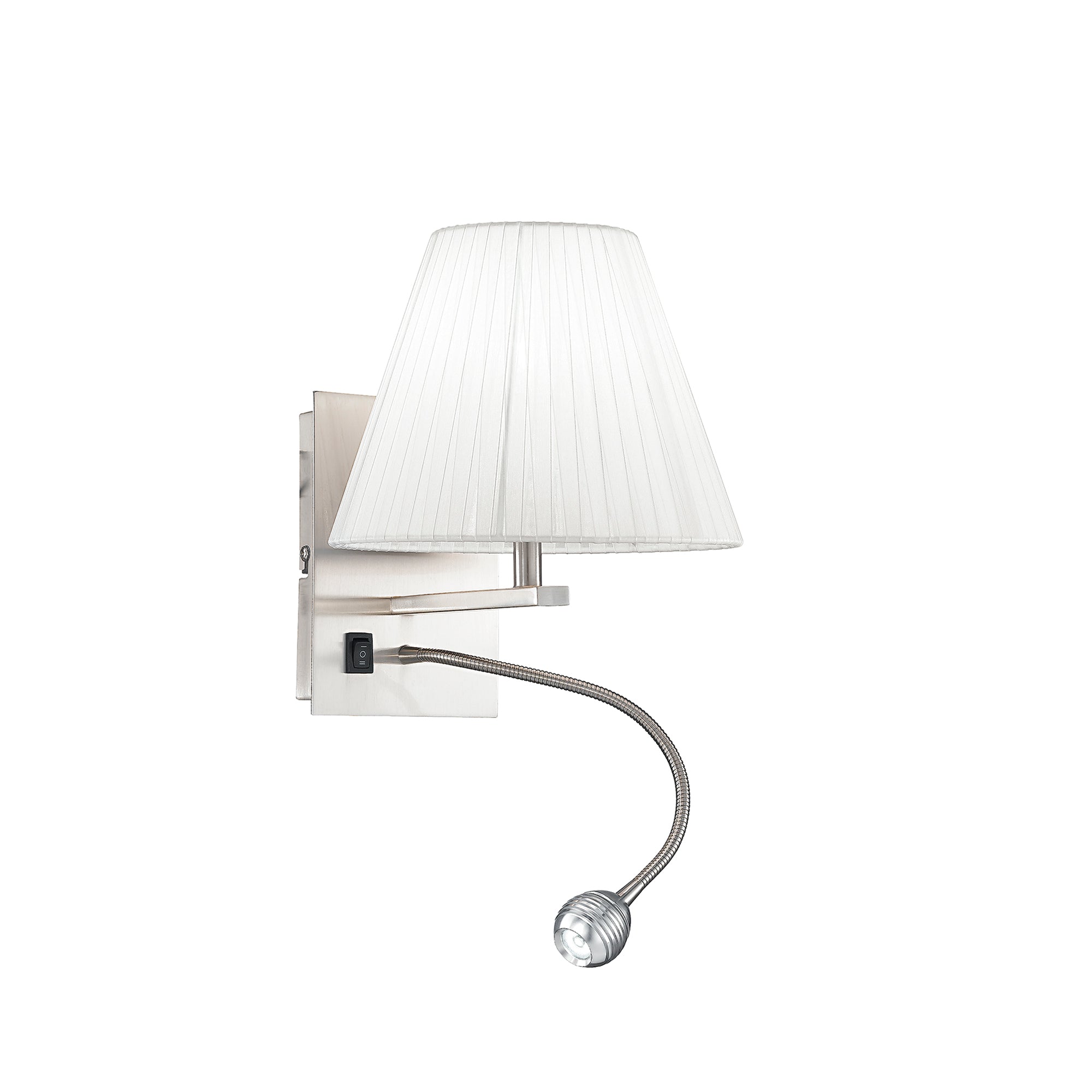 APPLIQUE LED + 1XE14 HELLY TONDA BIANCA 3W 60LM 4500K 20X30X24CM