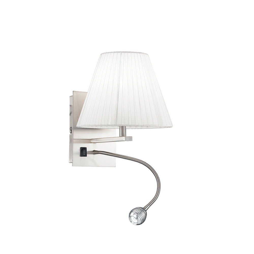 APPLIQUE LED + 1XE14 HELLY TONDA BIANCA 3W 60LM 4500K 20X30X24CM