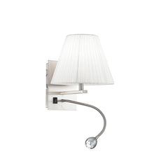 APPLIQUE LED + 1XE14 HELLY TONDA BIANCA 3W 60LM 4500K 20X30X24CM
