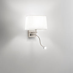 APPLIQUE LED + 1XE14 HELLY PIRAMIDALE BIANCA 3W 60LM 4500K 22X30X24CM