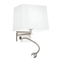APPLIQUE LED + 1XE14 HELLY PIRAMIDALE BIANCA 3W 60LM 4500K 22X30X24CM