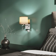 APPLIQUE LED + 1XE14 HELLY OVALE ECRU' 3W 60LM 4500K 19,5X30X24CM