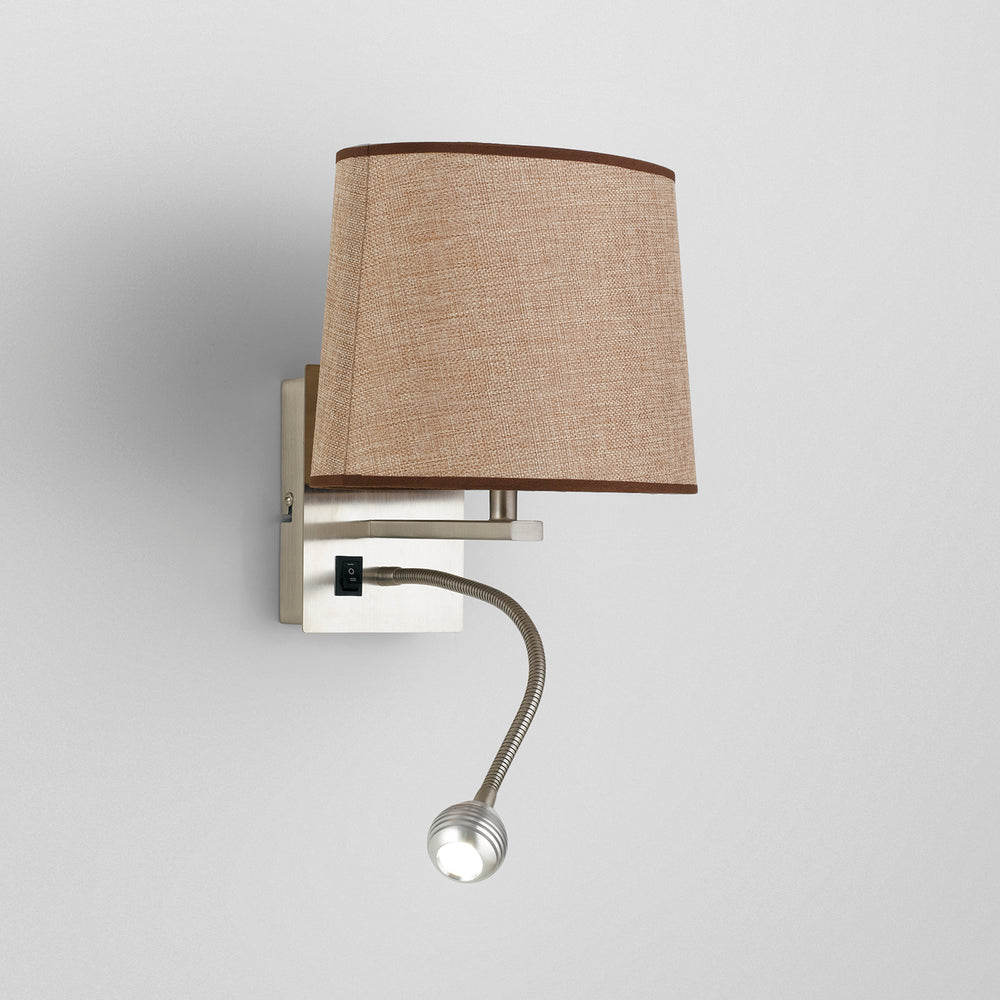 APPLIQUE LED + 1XE14 HELLY OVALE ECRU' 3W 60LM 4500K 19,5X30X24CM