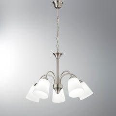 LAMPADARIO 1162 NICKEL 5XE14 60X88CM
