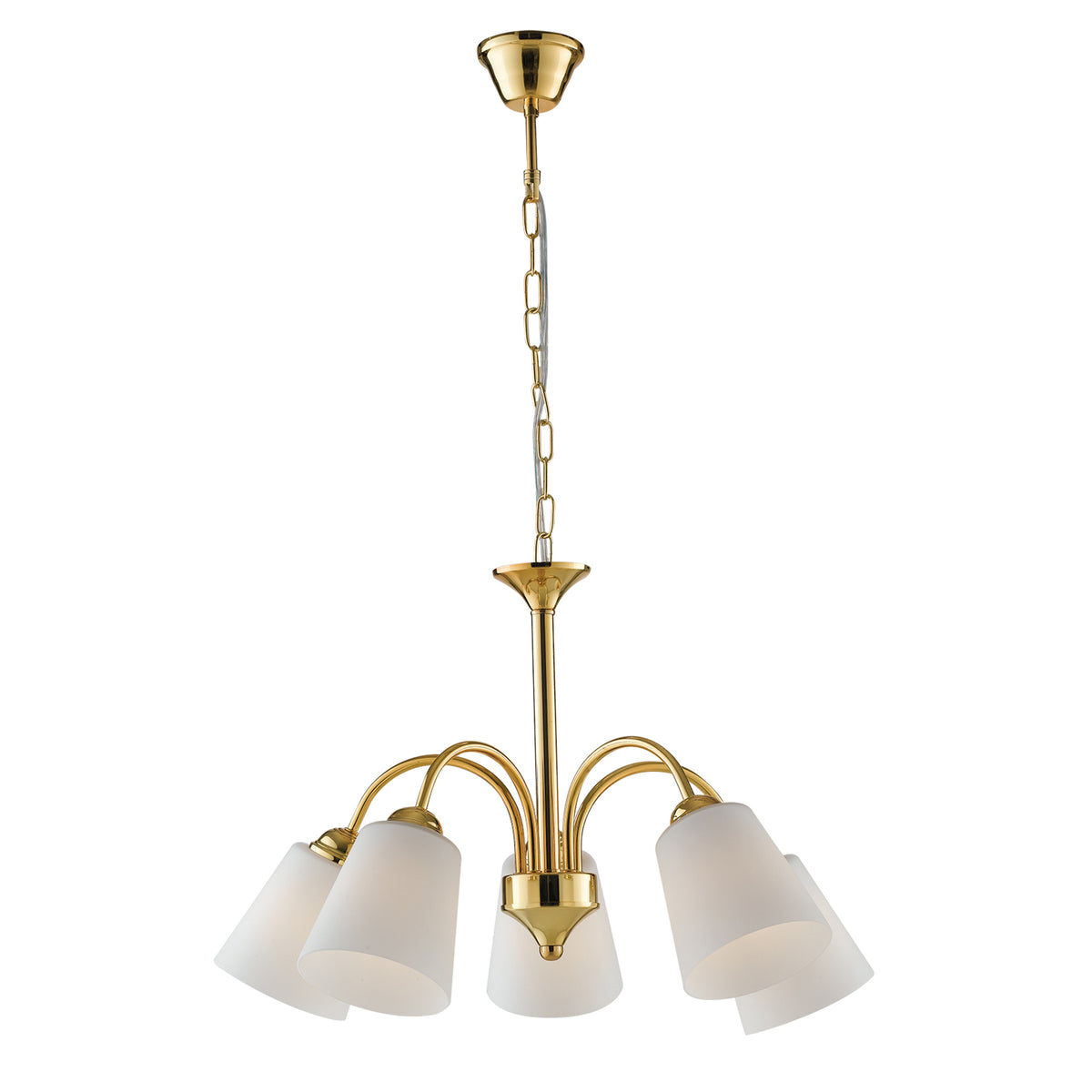 LAMPADARIO 1162 ORO 5XE14 60X88CM