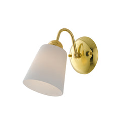 "Applique 1162 in metallo oro con diffusore in vetro"