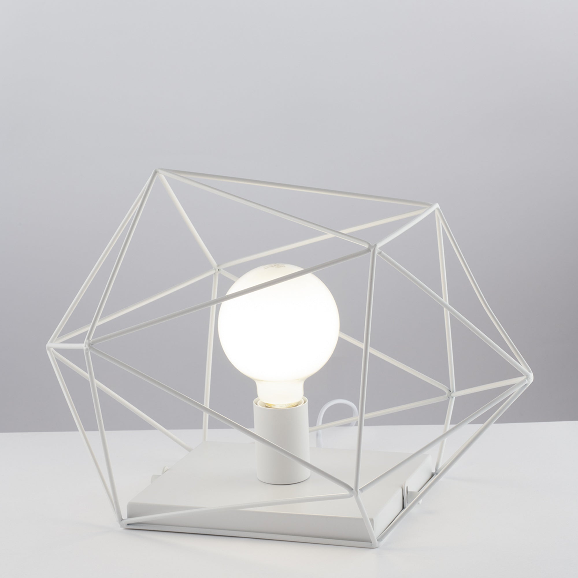 LUME ABRAXAS BIANCO 1XE27 40,5X29,5X26,5CM
