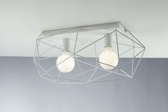 PLAFONIERA ABRAXAS BIANCA 2XE27 60X30X26,5CM