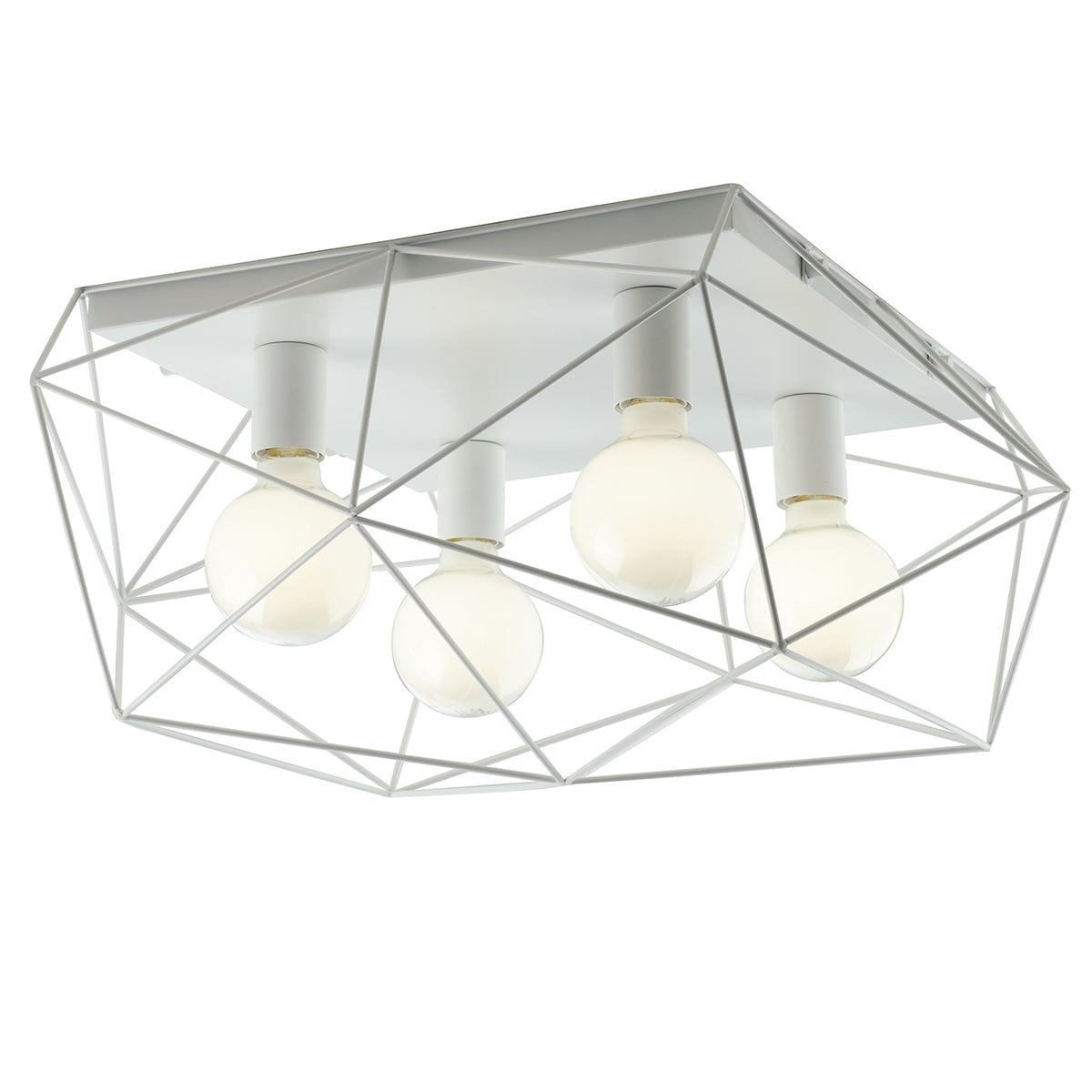 PLAFONIERA ABRAXAS BIANCA 4XE27 41,7X40X26,5CM