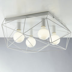 PLAFONIERA ABRAXAS BIANCA 4XE27 41,7X40X26,5CM