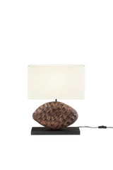 "Lume Acacia in legno ricamato"