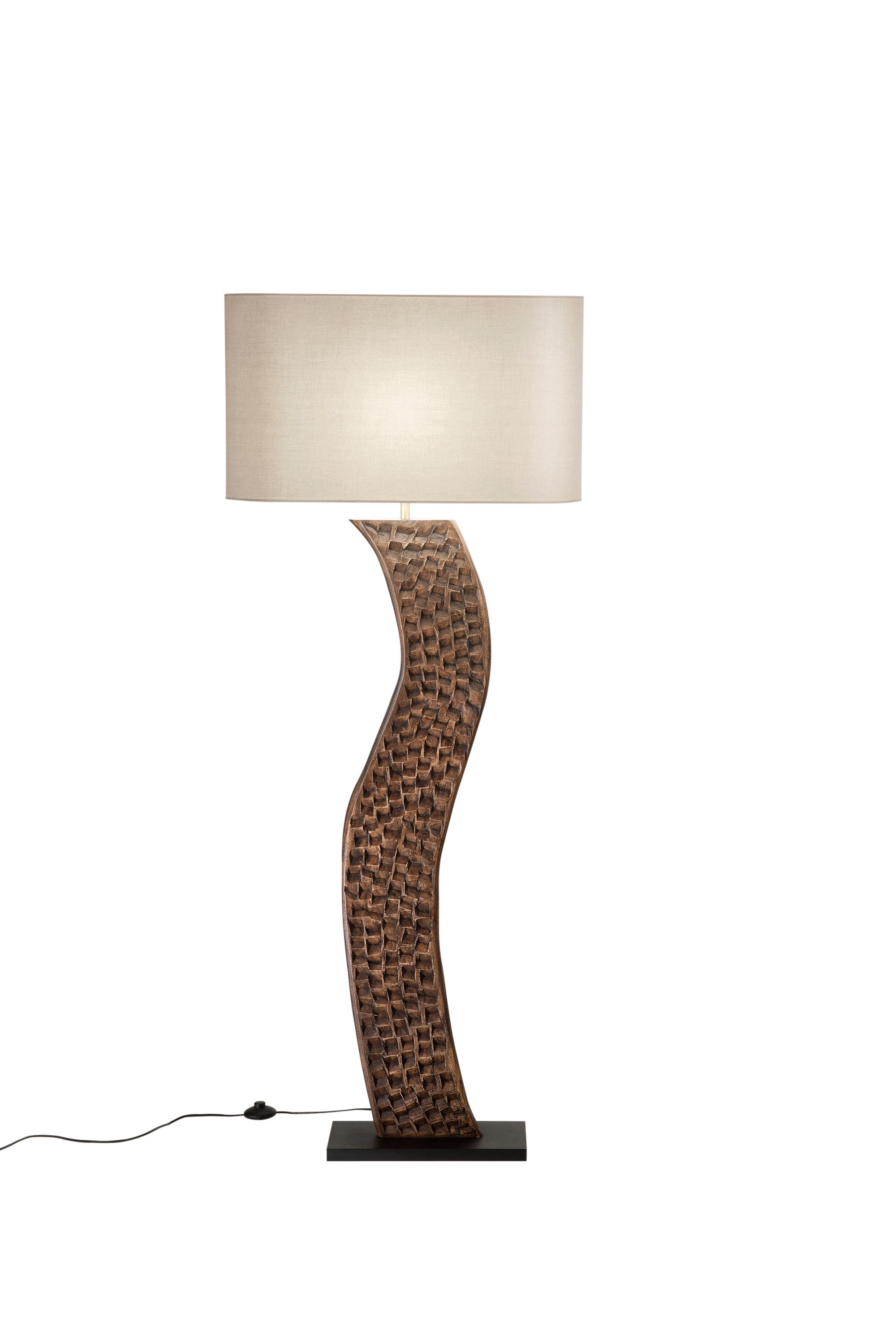 "Piantana Acacia in legno ricamato"