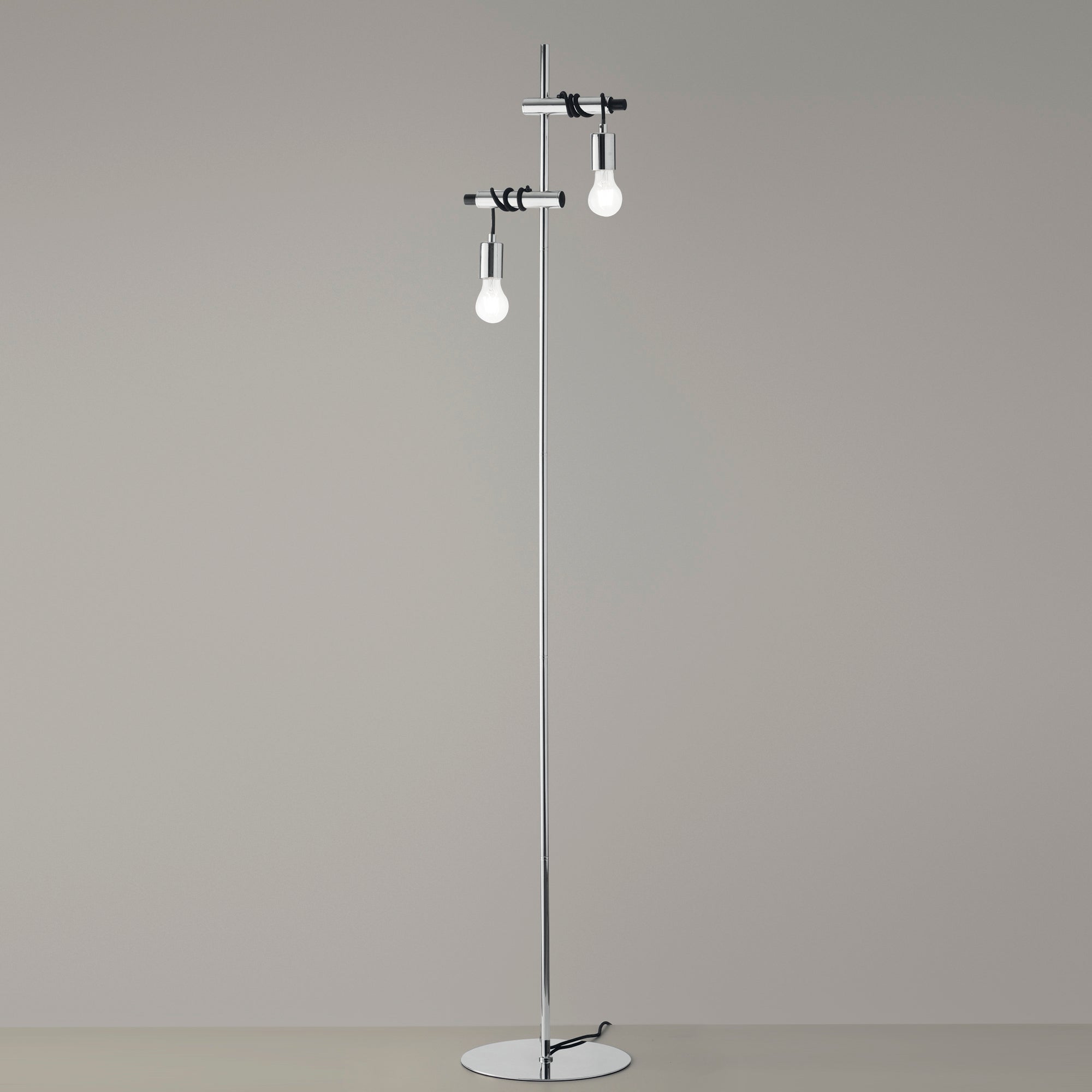 PIANTANA ADMIRAL CROMO 2XE27 30X165CM