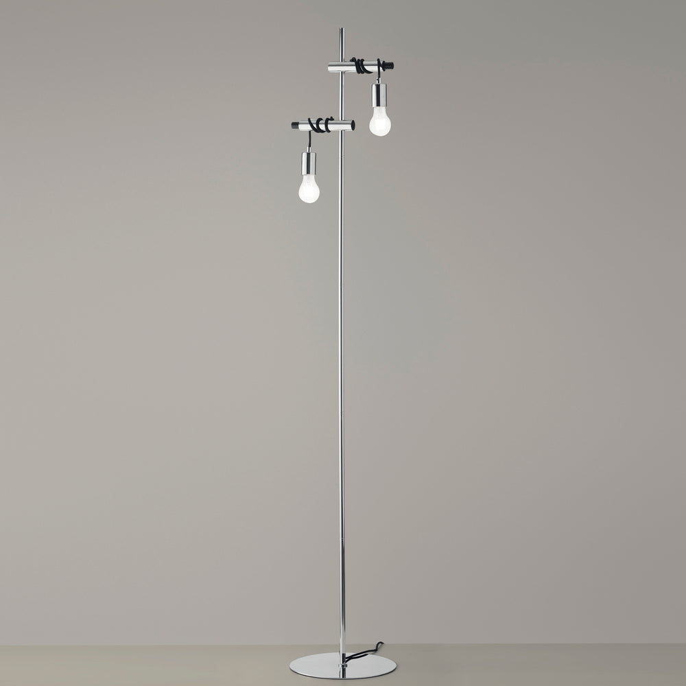 PIANTANA ADMIRAL CROMO 2XE27 30X165CM