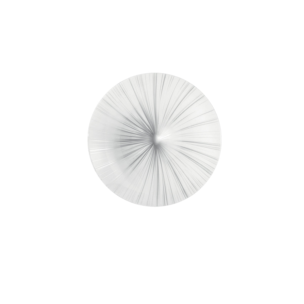 "Plafoniera LED AGORA in acrilico bianco e argento con funzione CCT Ø 40 cm."