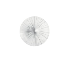 "Plafoniera LED AGORA in acrilico bianco e argento con funzione CCT Ø 40 cm."
