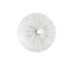 "Plafoniera LED AGORA in acrilico bianco e argento con funzione CCT Ø 50 cm."