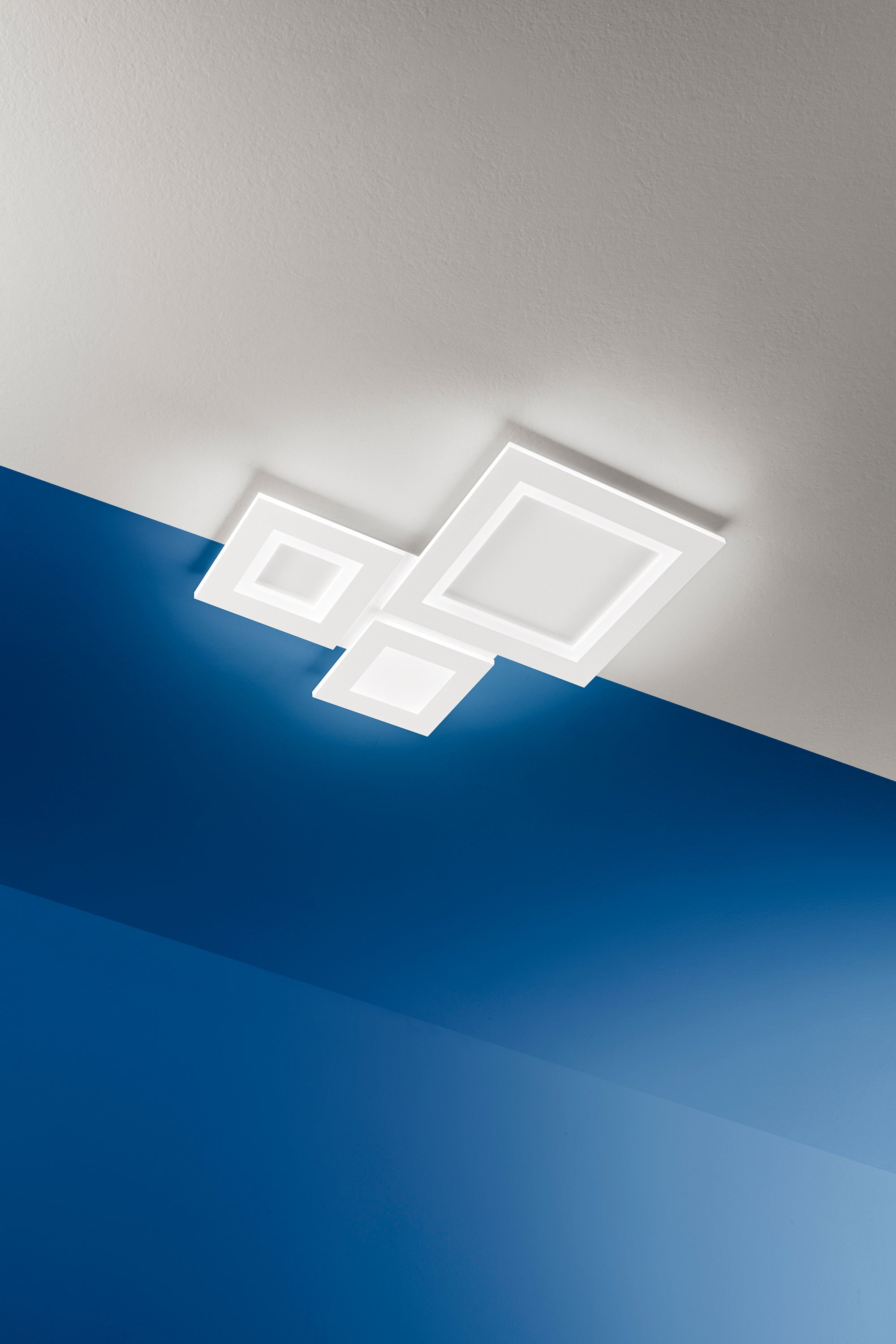PLAFONIERA ALBERS BIANCA IN METALLO 40W CCT 3000/4000/6500K 50X48.5X4.5CM