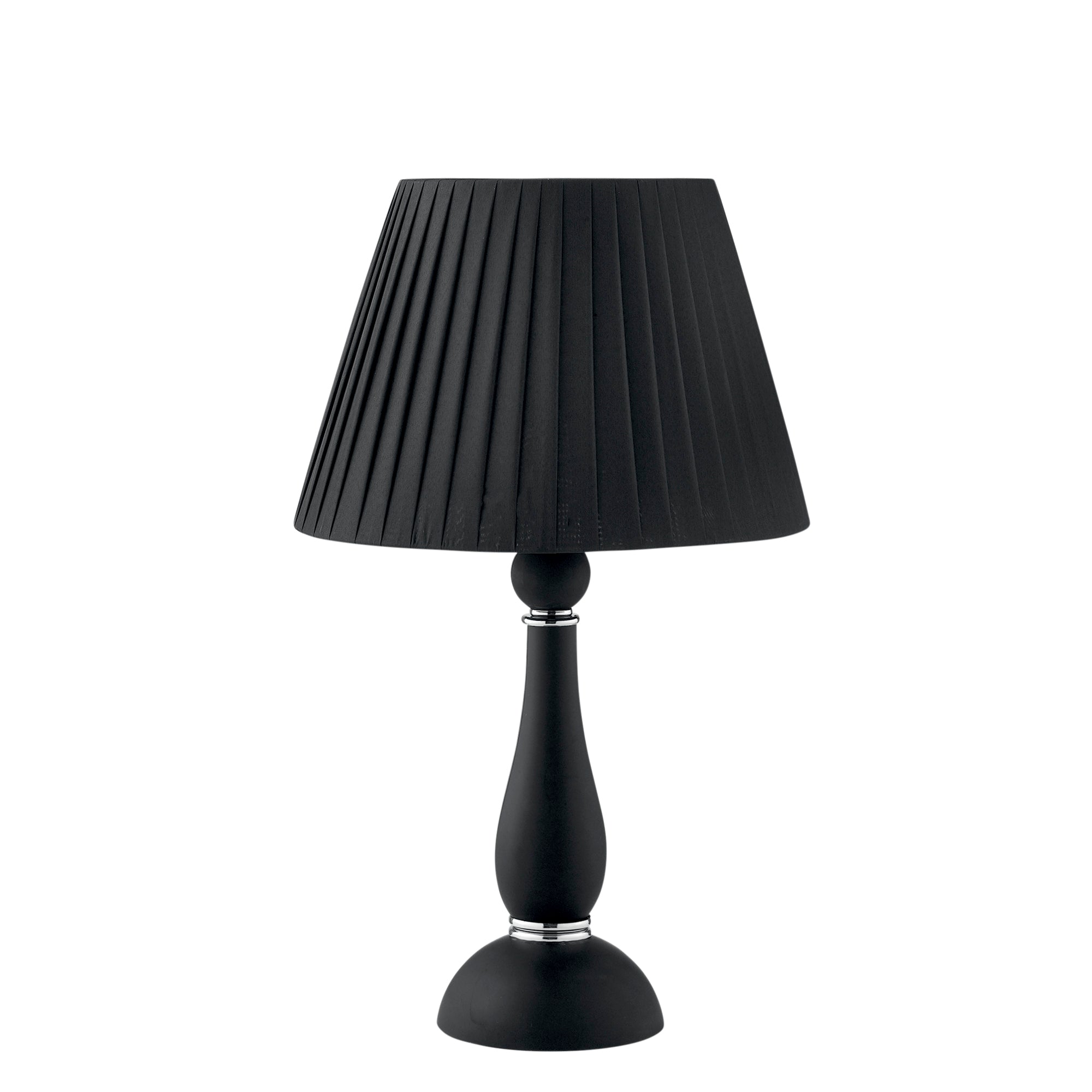 "Lampada da tavolo ALFIERE in vetro soffiato nero"