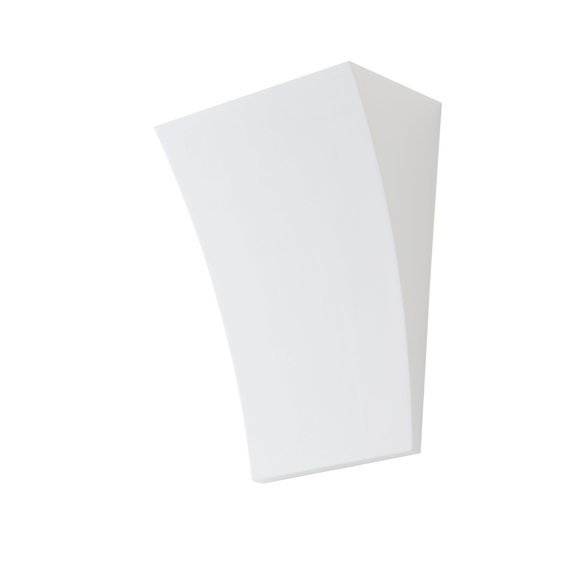 "Applique ALMA a veletta in gesso bianco verniciabile"
