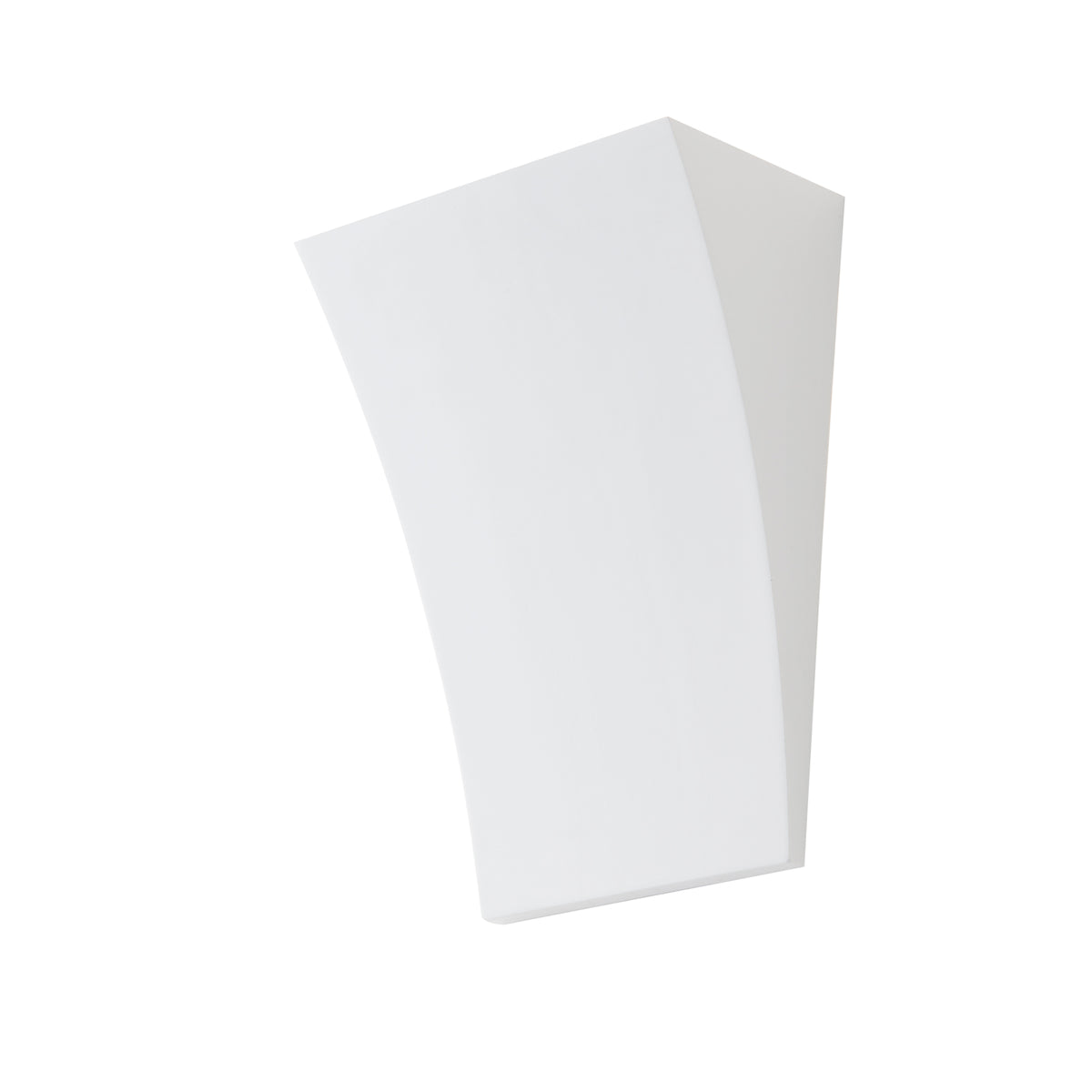 "Applique ALMA a veletta in gesso bianco verniciabile"