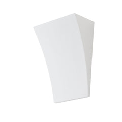 "Applique ALMA a veletta in gesso bianco verniciabile"