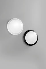 PLAFONIERA ALYCE BIANCA IN PLASTICA ANTI UV ANTINCENDIO CON ALLOGGIO PER SENSORE NON INCLUSO IP65 φ330X90MM 1XE27