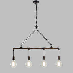 SOSPENSIONE AMARCORD RUGGINE 4XE27 86X110CM