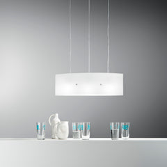SOSPENSIONE AMSTERDAM BIANCA 3XE27 63X63X140CM