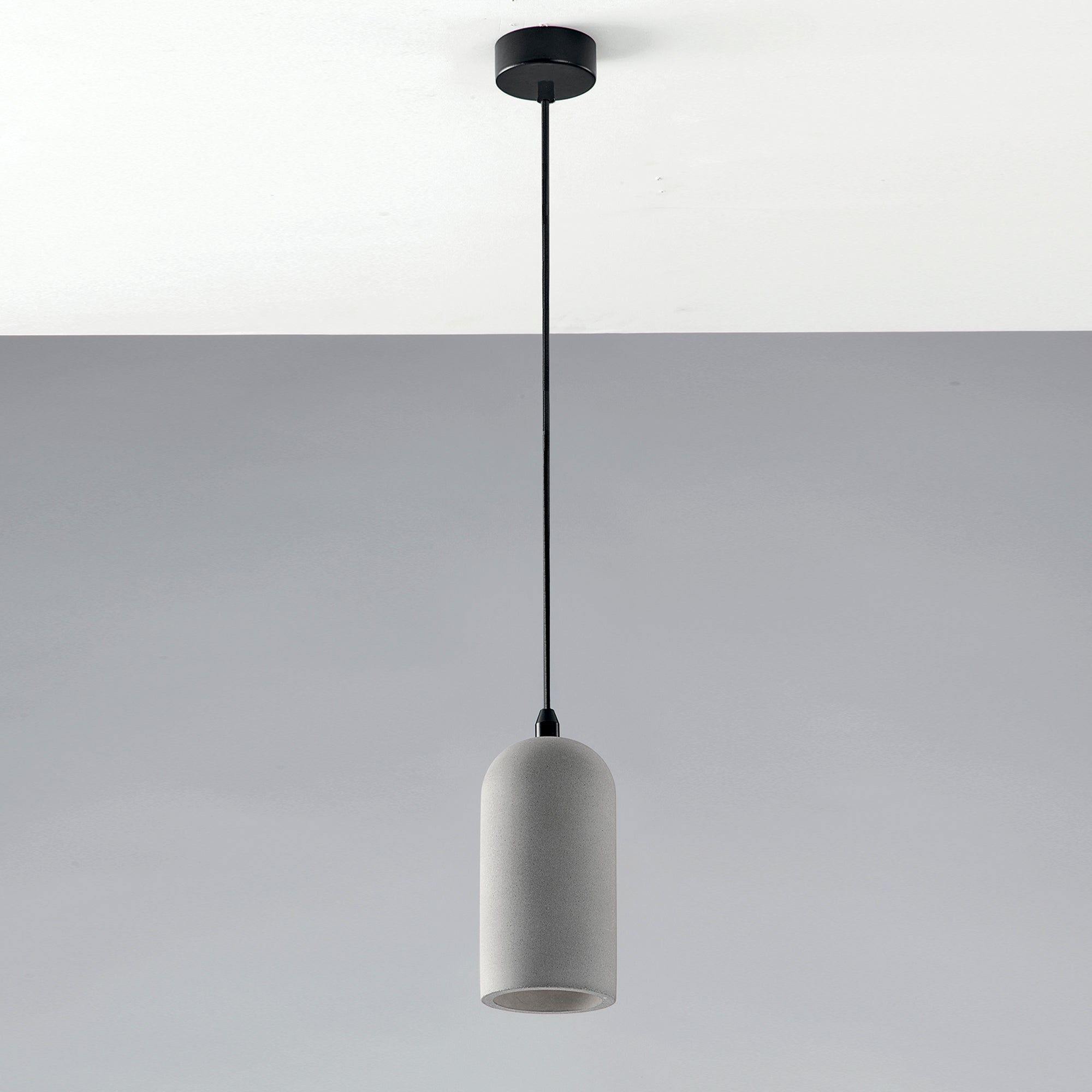 SOSPENSIONE ANDO FORMA GEOMETRICA GRIGIA 1XE27 10X150CM
