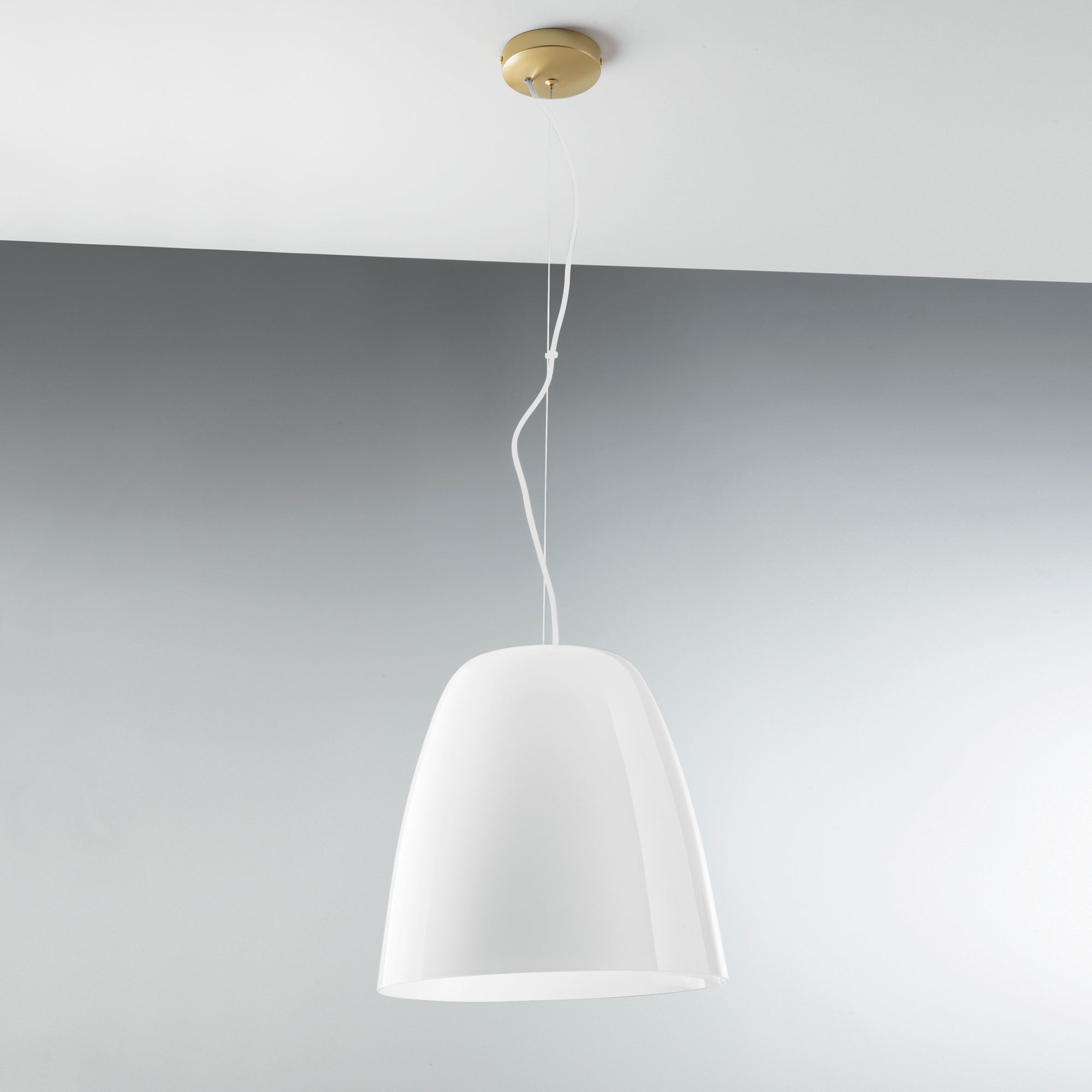 SOSPENSIONE ARES BIANCA 1XE27 35X117CM