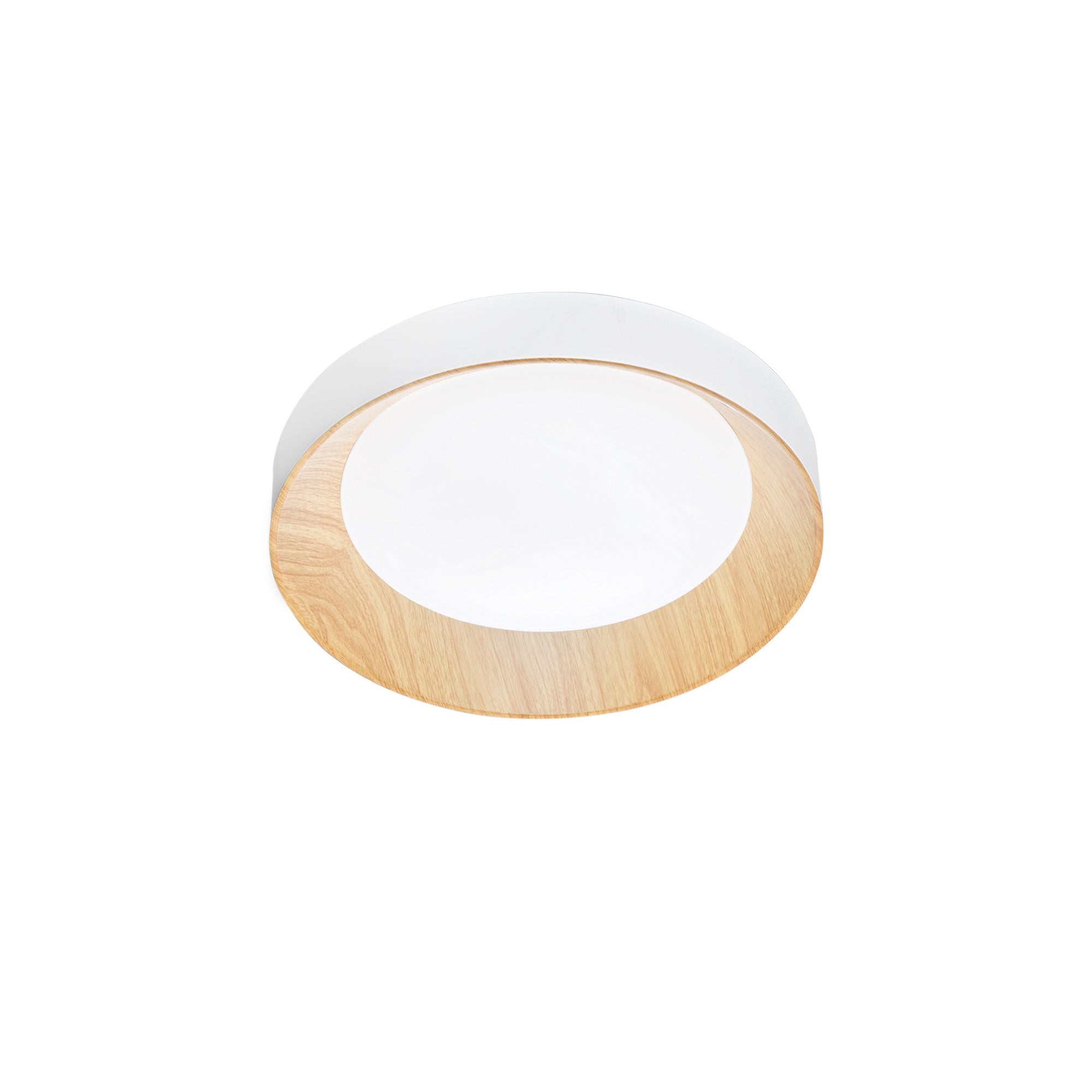PLAFONIERA LED ARKA BIANCA/LEGNO 23W 3300LM CCT 3000-4000-6500K 40X40X8,5CM