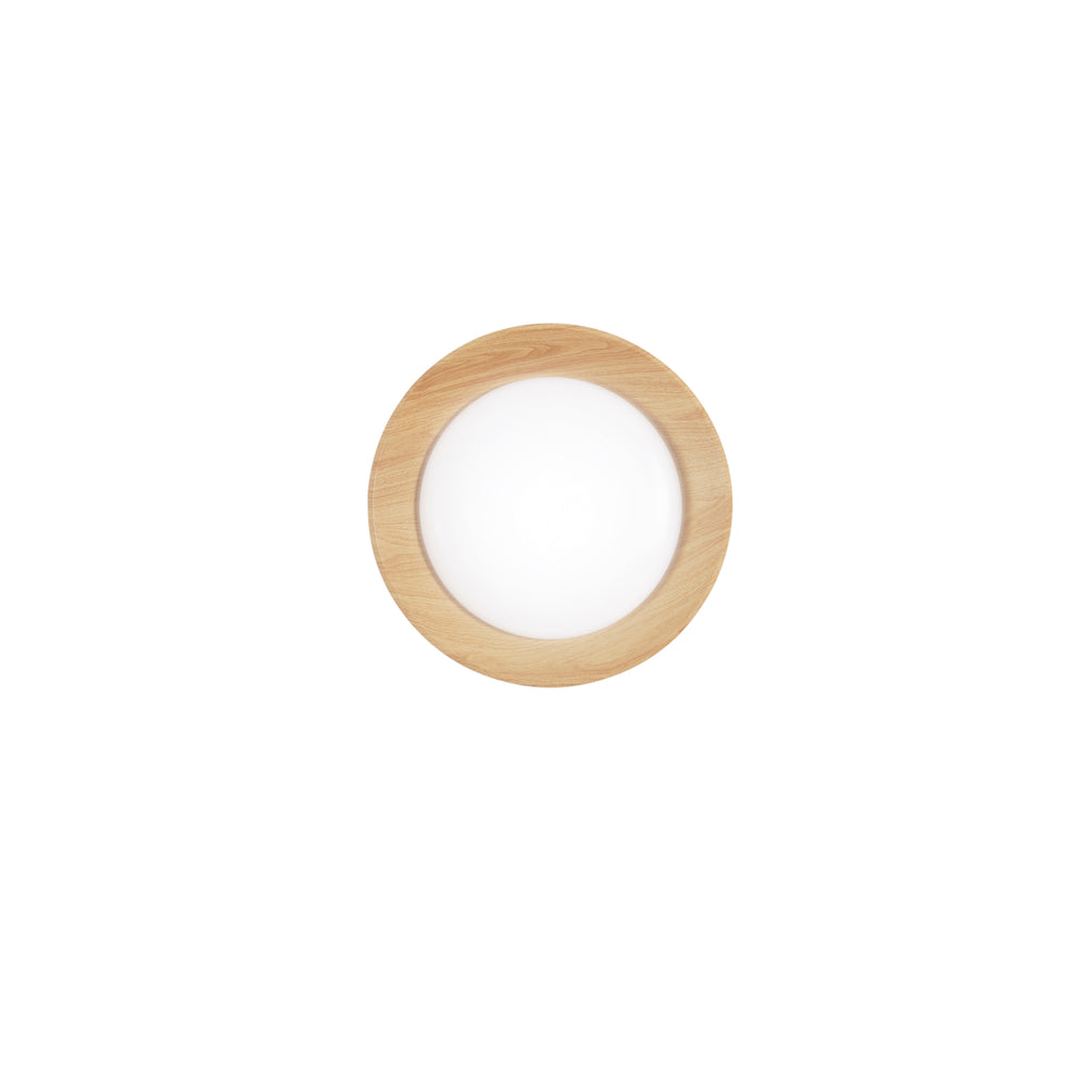 PLAFONIERA LED ARKA BIANCA/LEGNO 23W 3300LM CCT 3000-4000-6500K 40X40X8,5CM