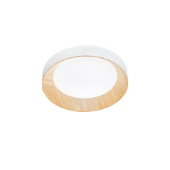 PLAFONIERA LED ARKA BIANCA/LEGNO 23W 3300LM CCT 3000-4000-6500K 40X40X8,5CM