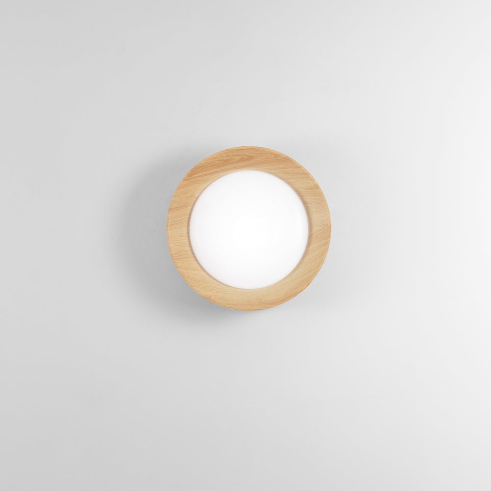 PLAFONIERA LED ARKA BIANCA/LEGNO 23W 3300LM CCT 3000-4000-6500K 40X40X8,5CM