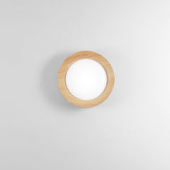 PLAFONIERA LED ARKA BIANCA/LEGNO 23W 3300LM CCT 3000-4000-6500K 40X40X8,5CM