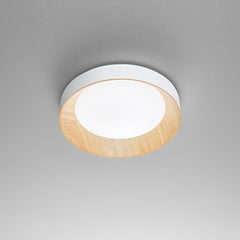 PLAFONIERA LED ARKA BIANCA/LEGNO 23W 3300LM CCT 3000-4000-6500K 40X40X8,5CM