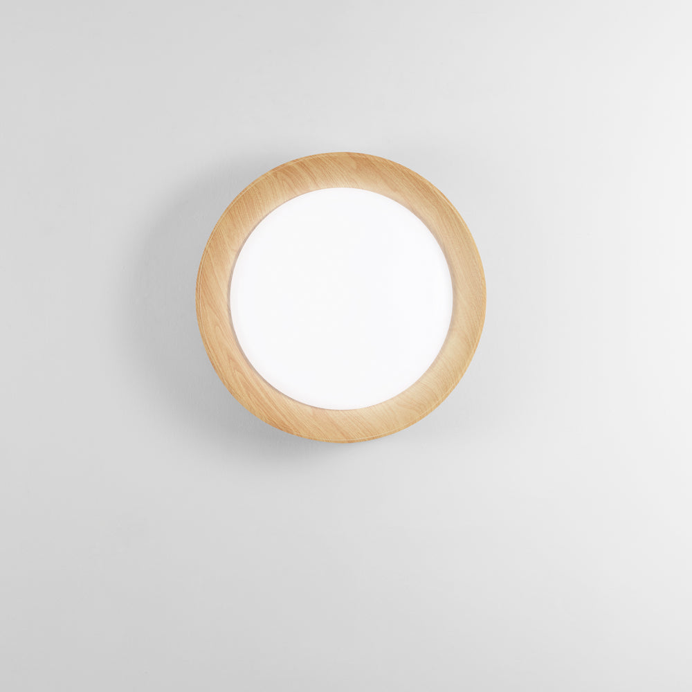 PLAFONIERA LED ARKA BIANCA/LEGNO 35W 5000LM CCT 3000-4000-6500K 50X50X8,5CM