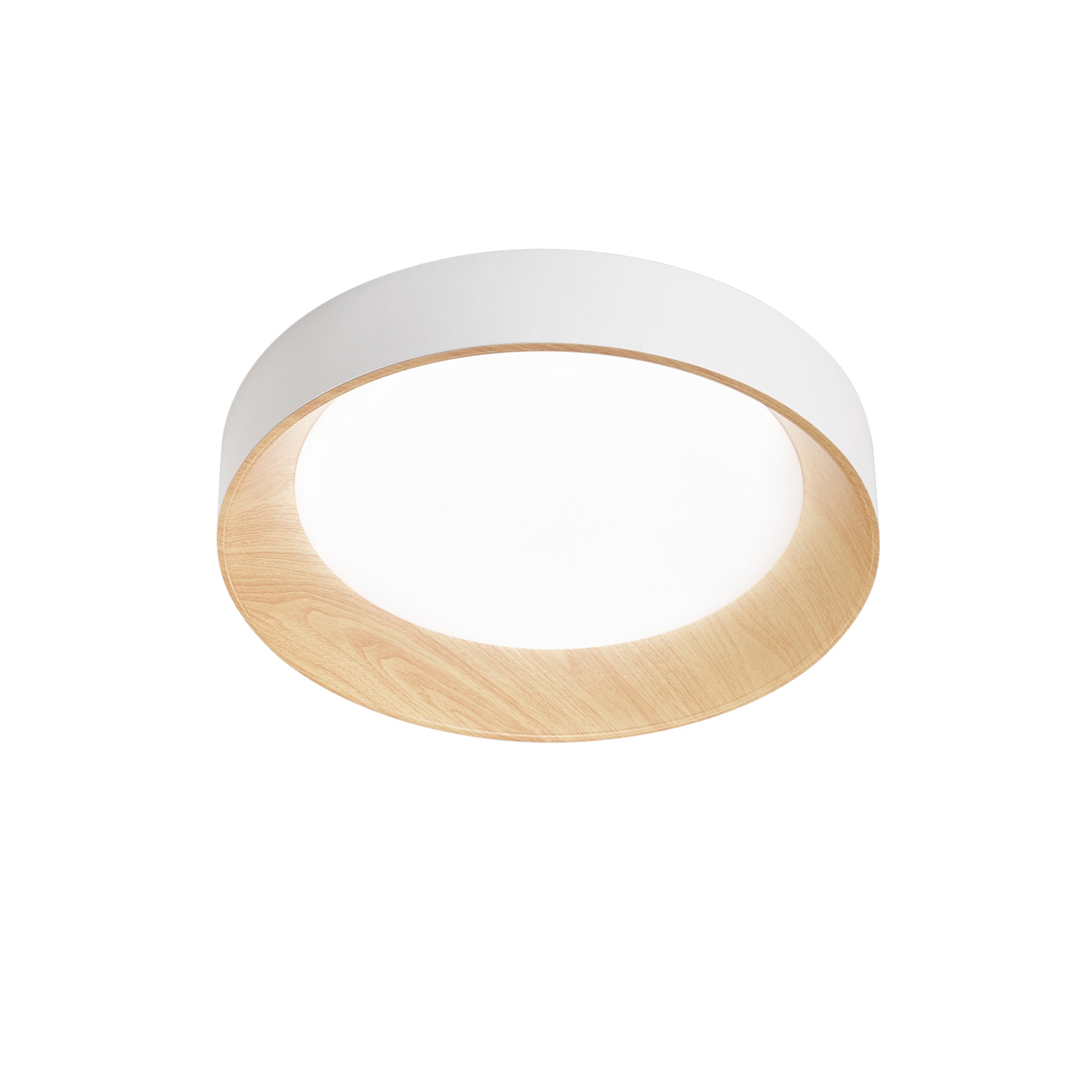 PLAFONIERA LED ARKA BIANCA/LEGNO 35W 5000LM CCT 3000-4000-6500K 50X50X8,5CM