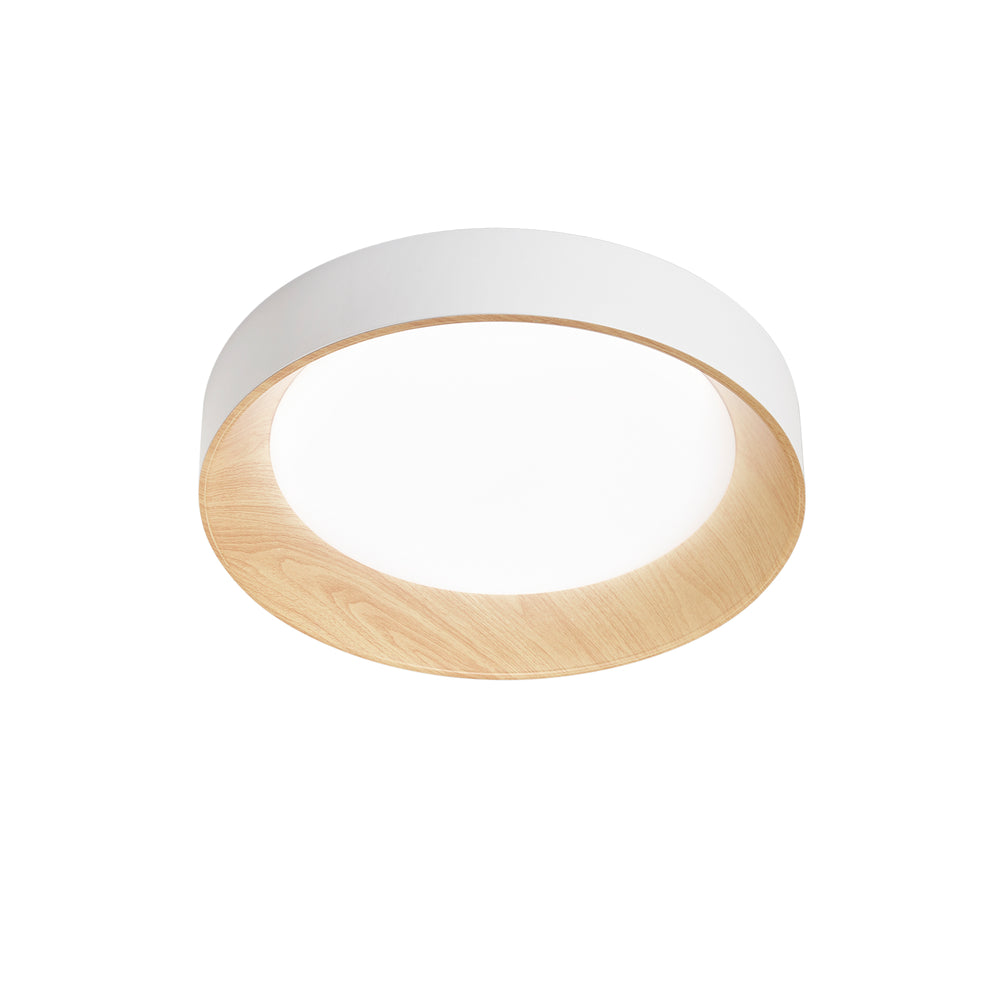 PLAFONIERA LED ARKA BIANCA/LEGNO 35W 5000LM CCT 3000-4000-6500K 50X50X8,5CM