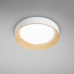PLAFONIERA LED ARKA BIANCA/LEGNO 35W 5000LM CCT 3000-4000-6500K 50X50X8,5CM