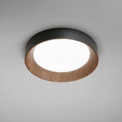 PLAFONIERA LED ARKA NERA/LEGNO 36W 5000LM CCT 3000-4000-6500K 50X50X8,5CM